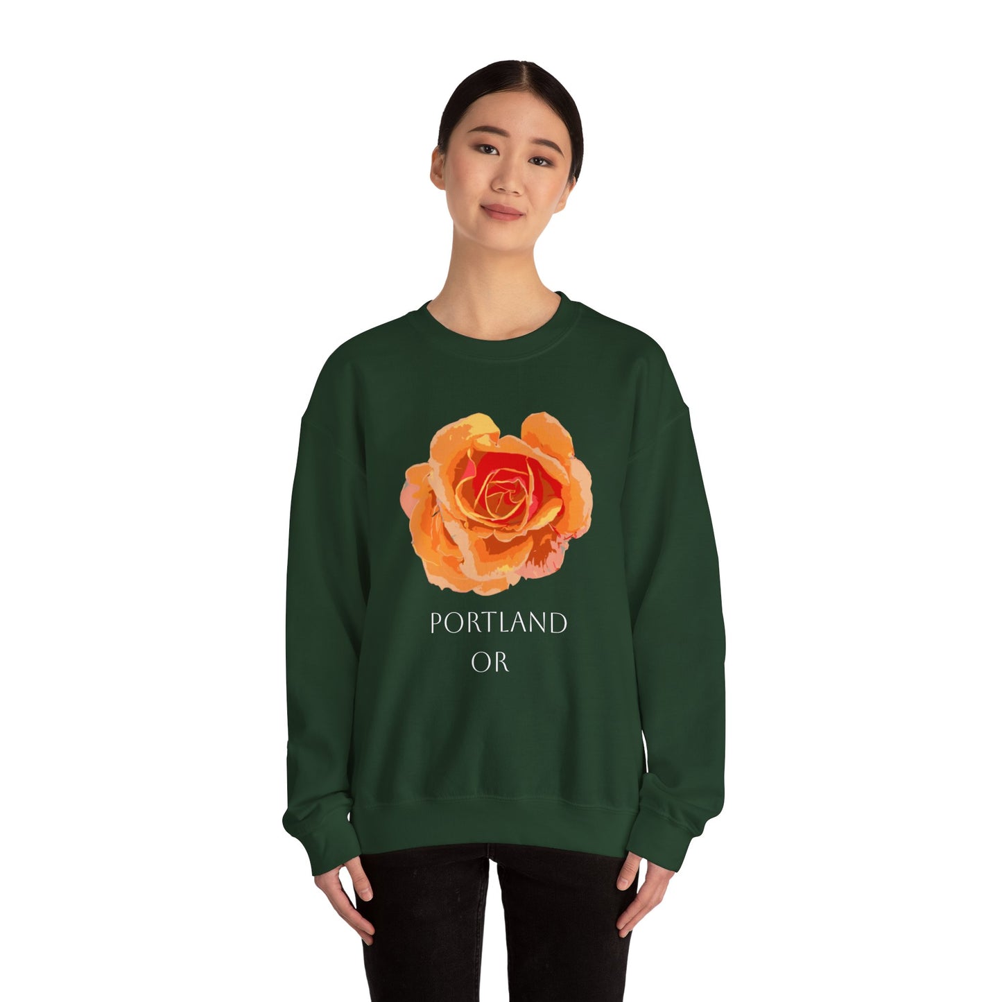Portland Oregon Rose City Sweatshirt - Crewneck