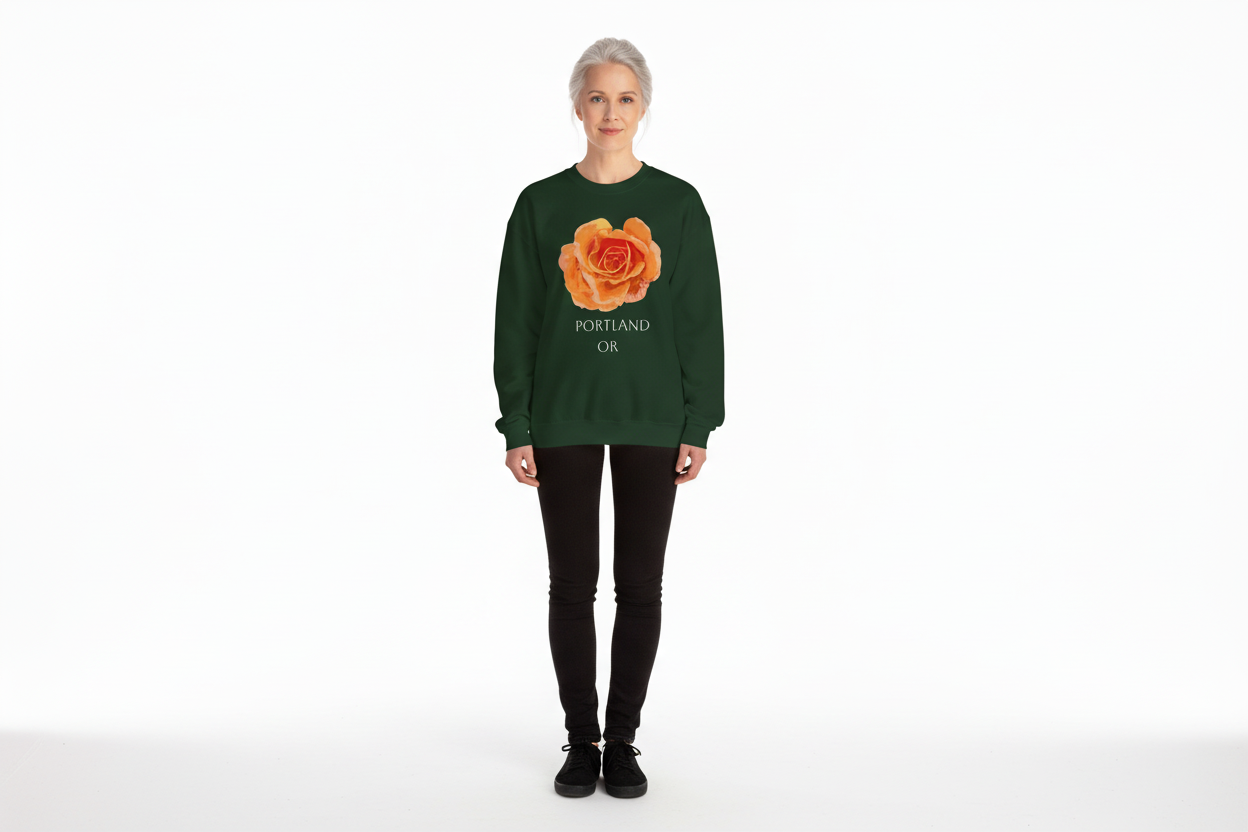 Portland Oregon Rose City Sweatshirt - Crewneck