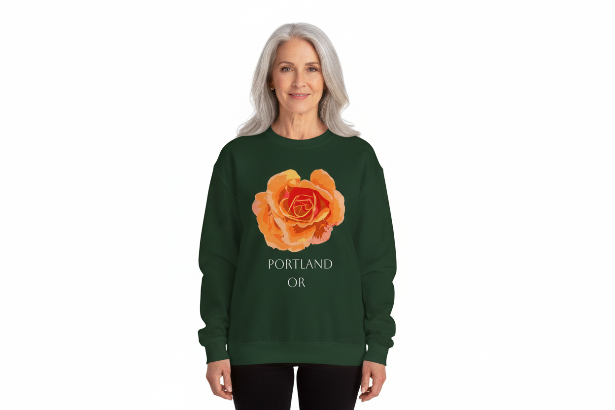 Portland Oregon Rose City Sweatshirt - Crewneck