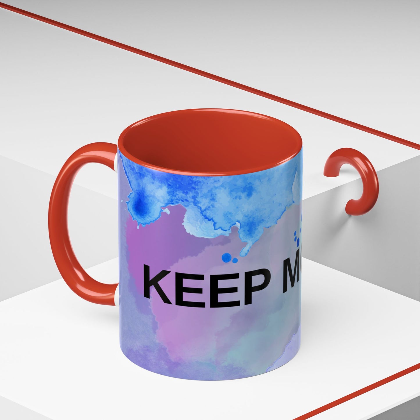 Mug - Abstract Shapes and Calming Colors - Inspirational Morning Coffee Cup