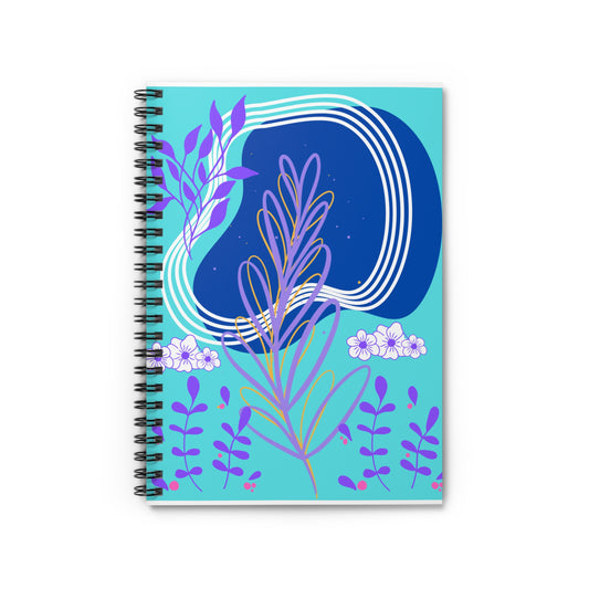 Spiral Notebook - Nature Inspired Abstract Digital Art