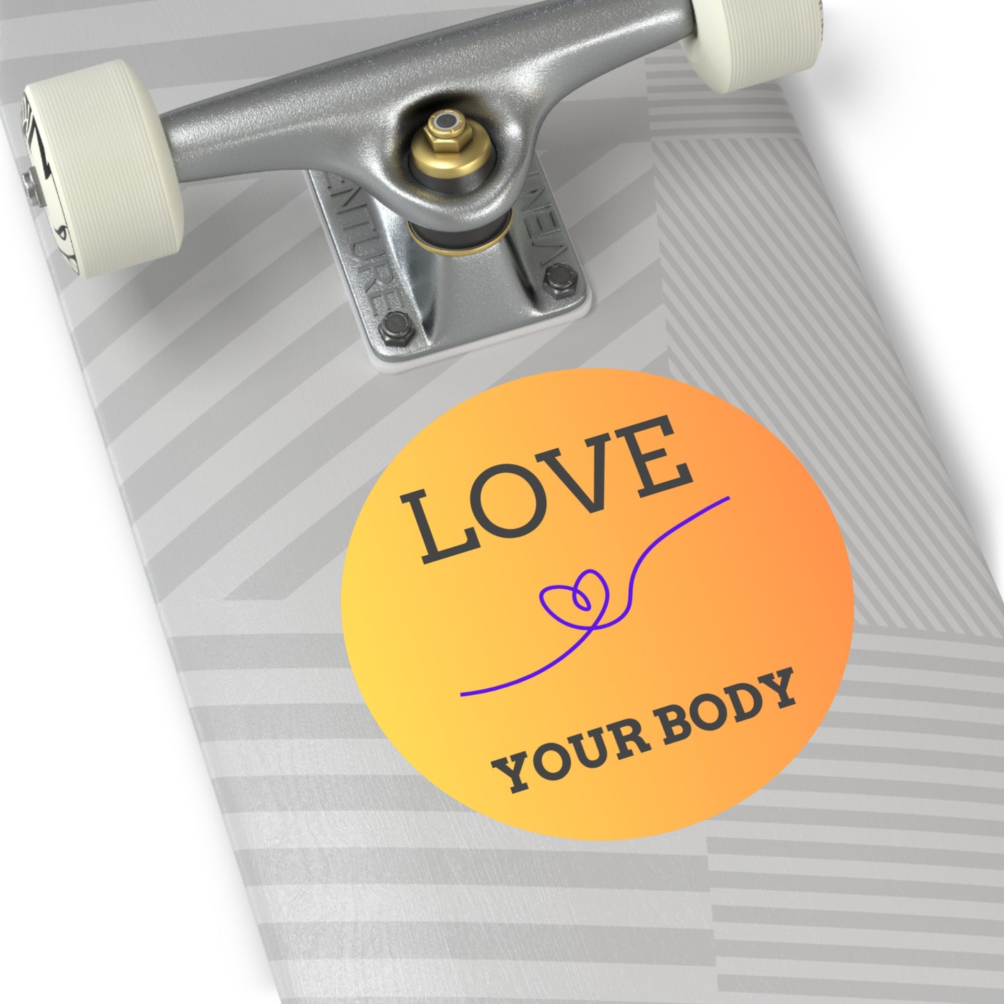 Empowering Love Your Body Vinyl Stickers, Self-Love Decor, Affirmation Stickers, Motivational Gifts, Body Positivity Merch