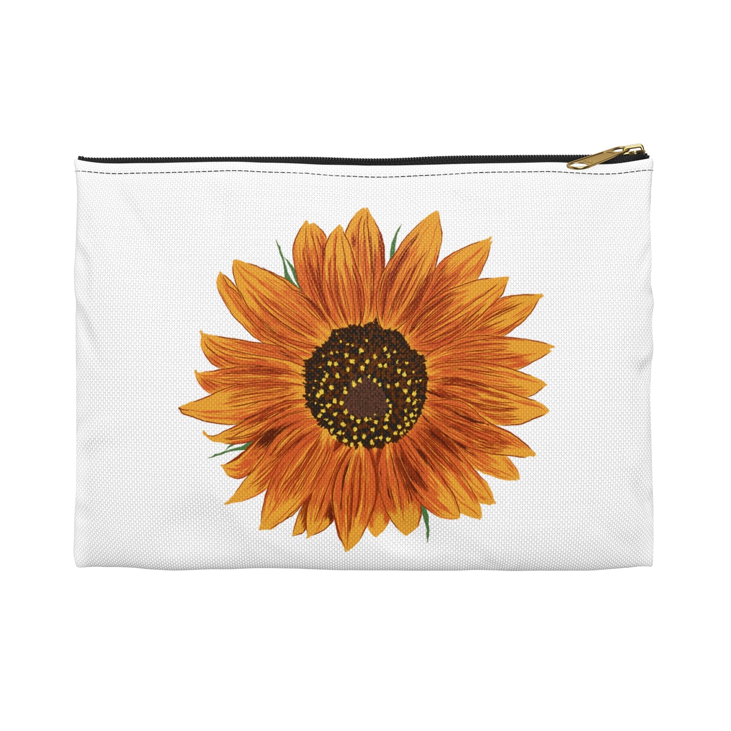 Sunflower Accessory Pouch | Floral Makeup Bag, Cute Organizer, Gift for Her, Travel Pouch, Sunflower Lover