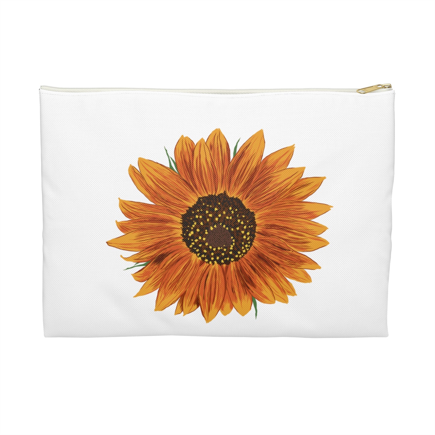 Sunflower Accessory Pouch | Floral Makeup Bag, Cute Organizer, Gift for Her, Travel Pouch, Sunflower Lover