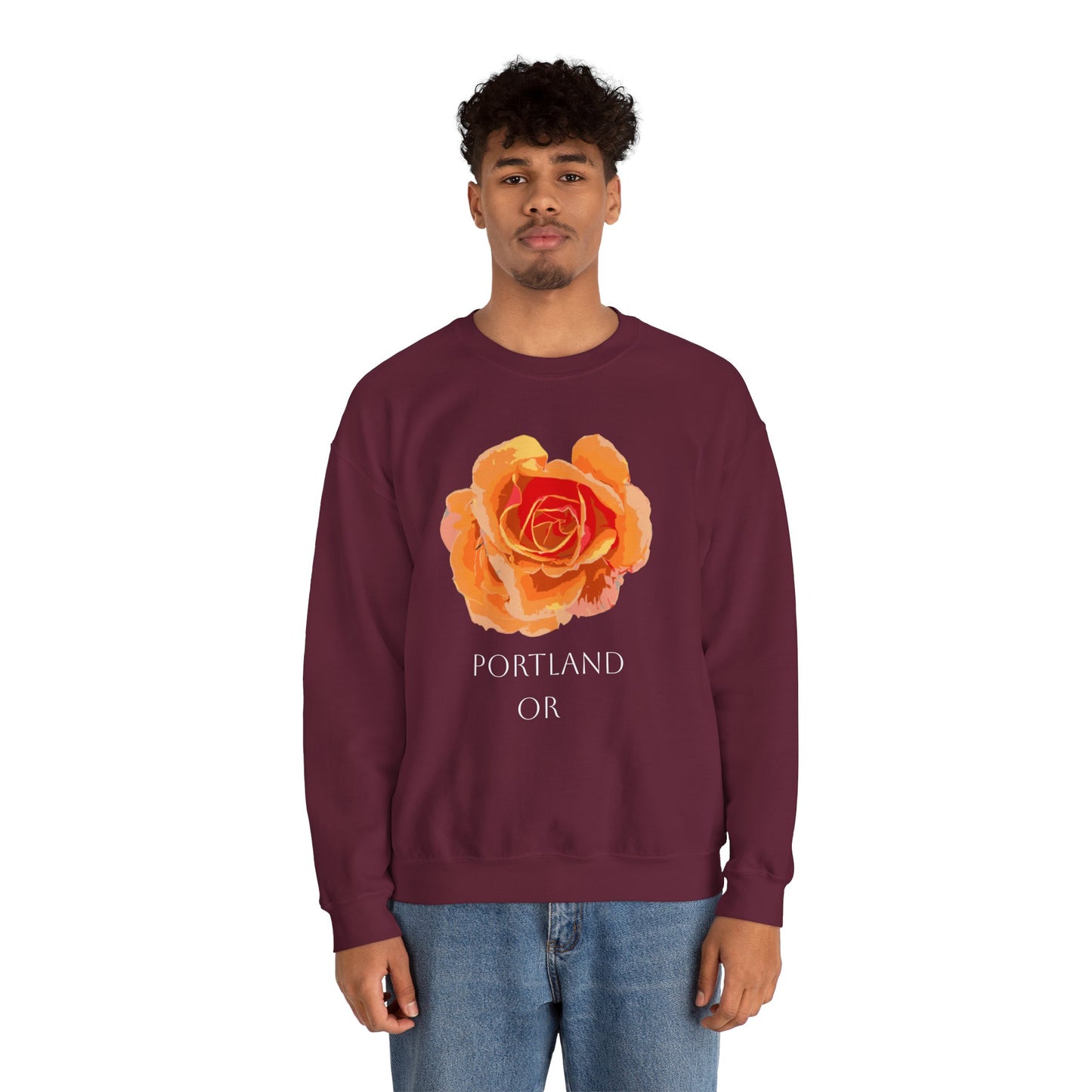 Portland Oregon Rose City Sweatshirt - Crewneck