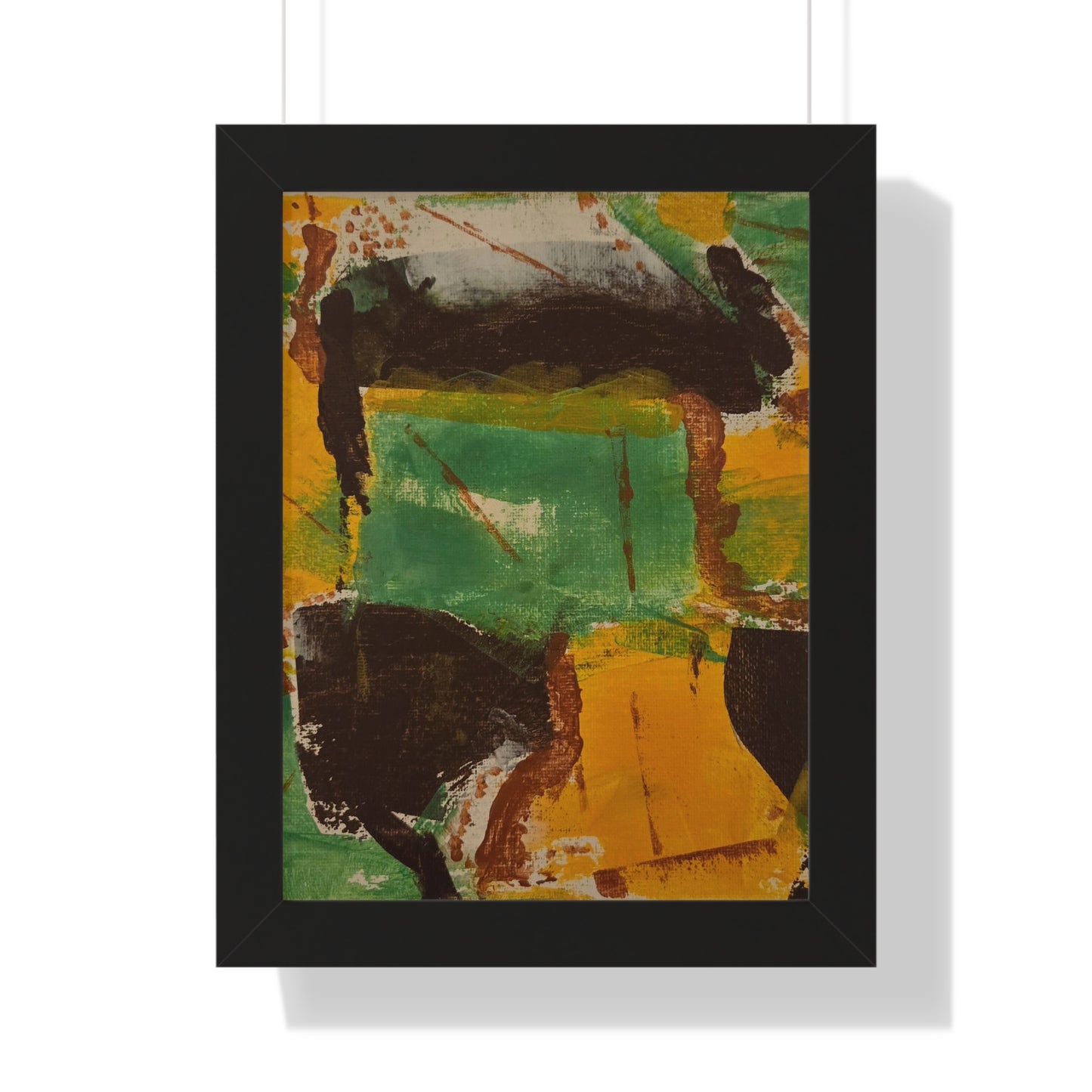 Framed Poster- Vertical abstract art poster