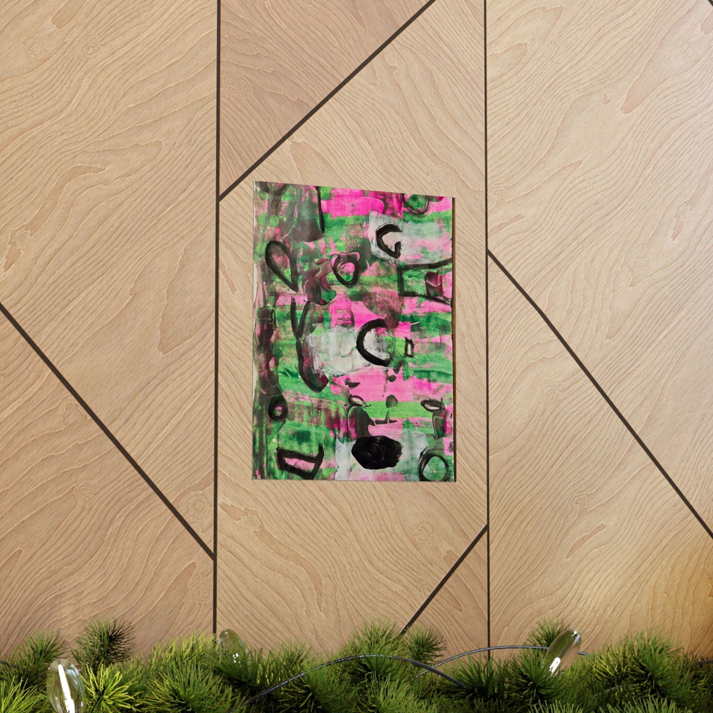 Vertical Poster Enigma Abstract Artwork