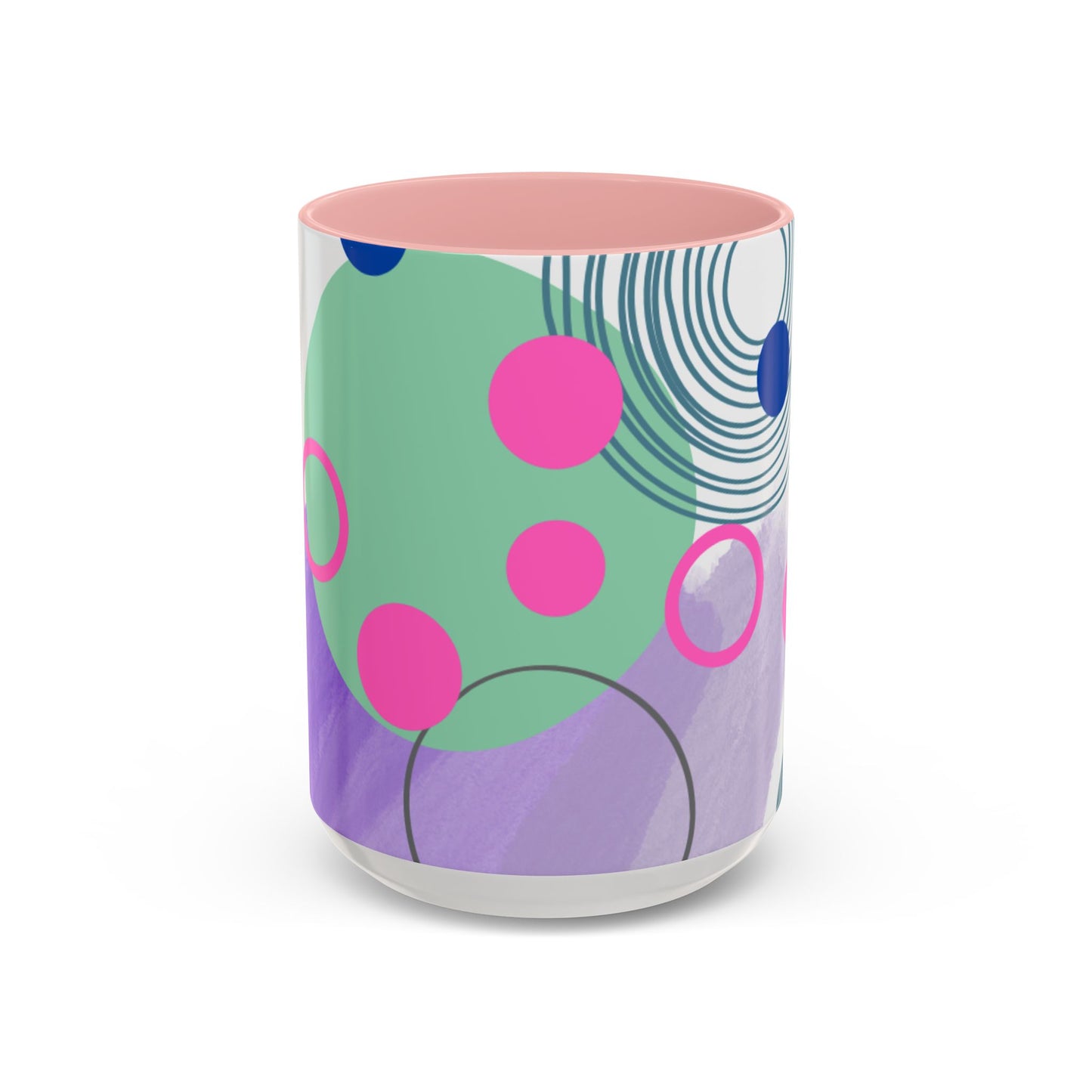 Mug - Abstract Digital Shapes Colorful Whimsical Minimalistic Design