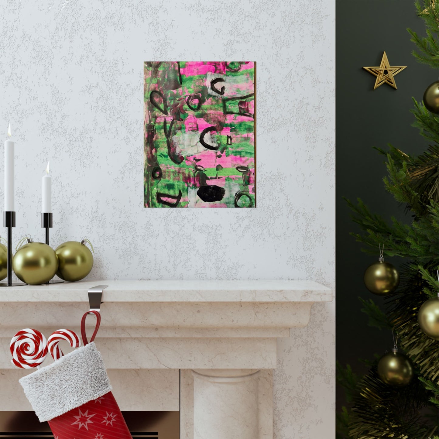 Vertical Poster Enigma Abstract Artwork