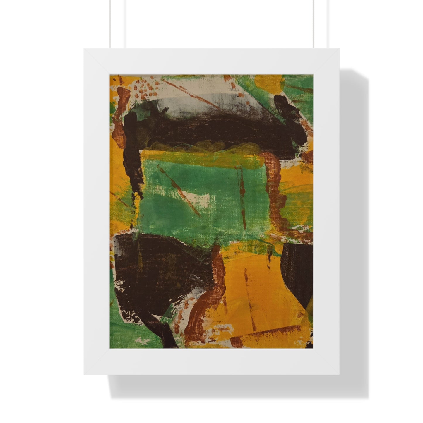 Framed Poster- Vertical abstract art poster