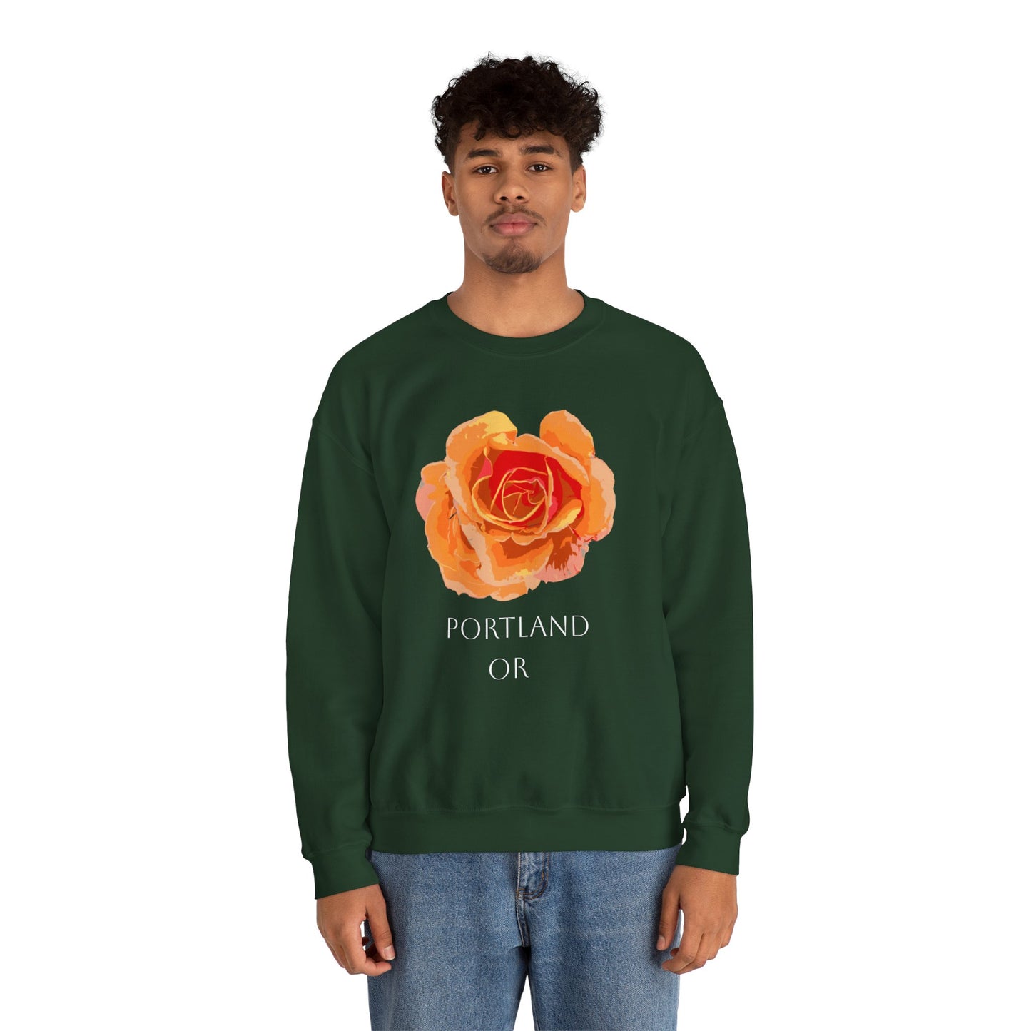 Portland Oregon Rose City Sweatshirt - Crewneck
