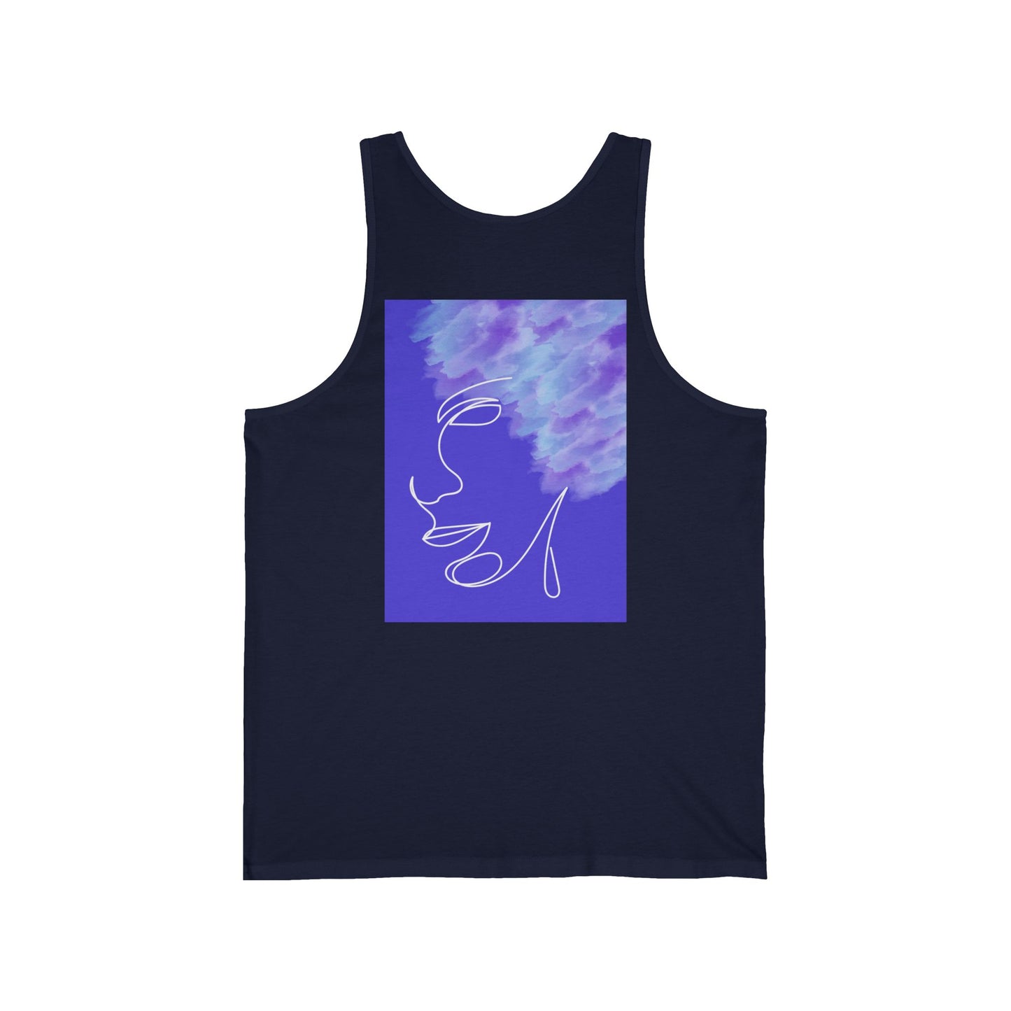 Tank Top -Purple Hair Watercolor Splashes