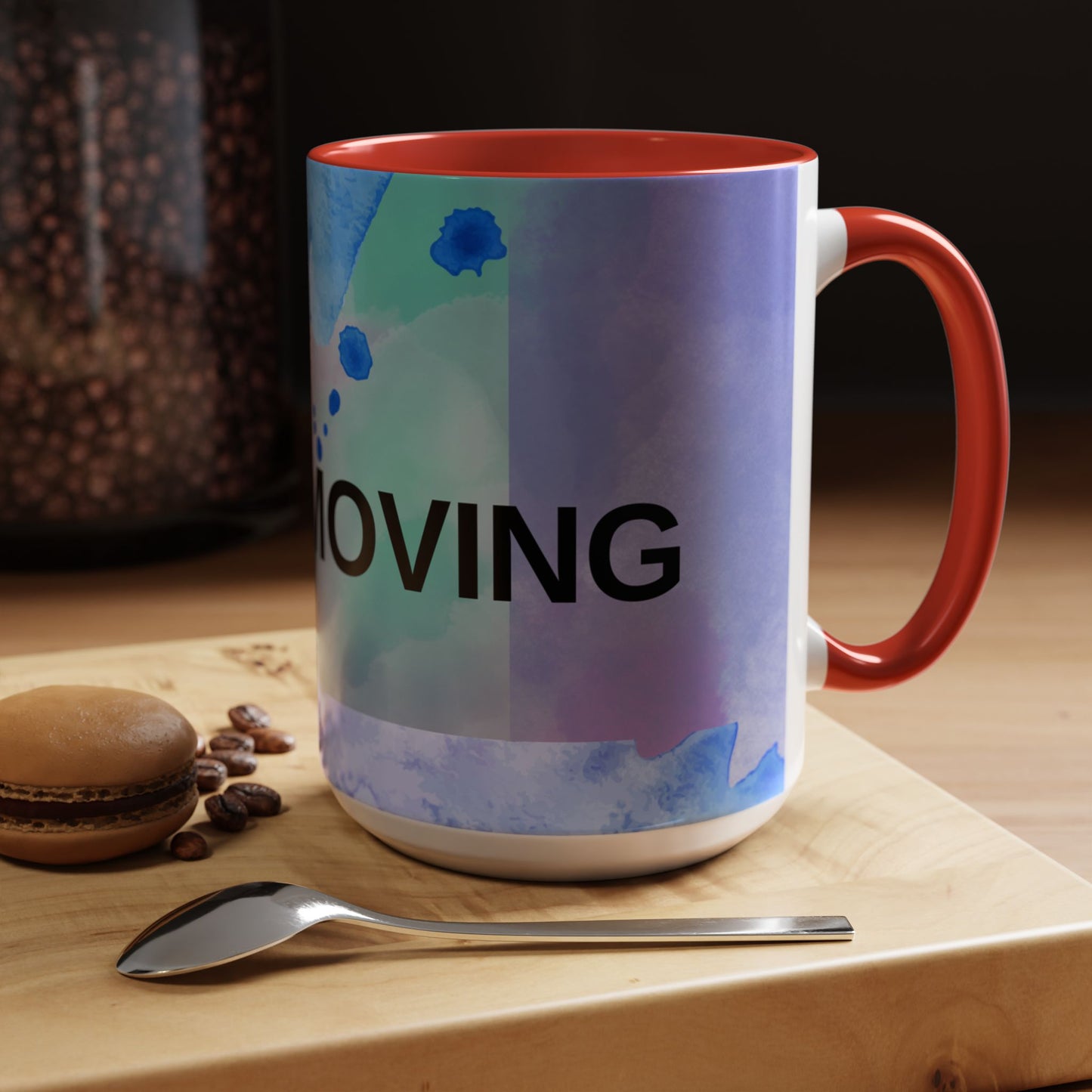 Mug - Abstract Shapes and Calming Colors - Inspirational Morning Coffee Cup