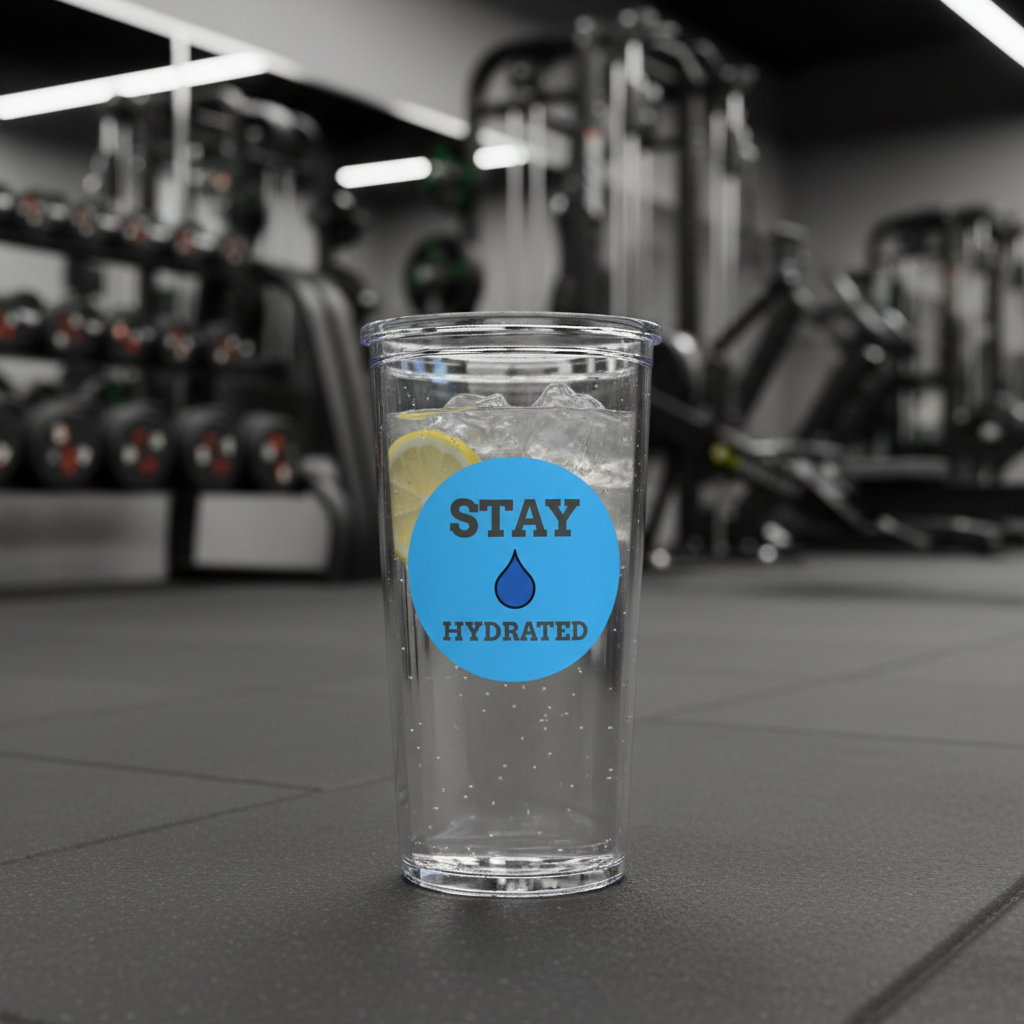 Hydration Reminder Vinyl Stickers - Stay Hydrated Motivational Decals for Water Bottles, Laptops, Journals, Gym Gear, Healthy Lifestyle