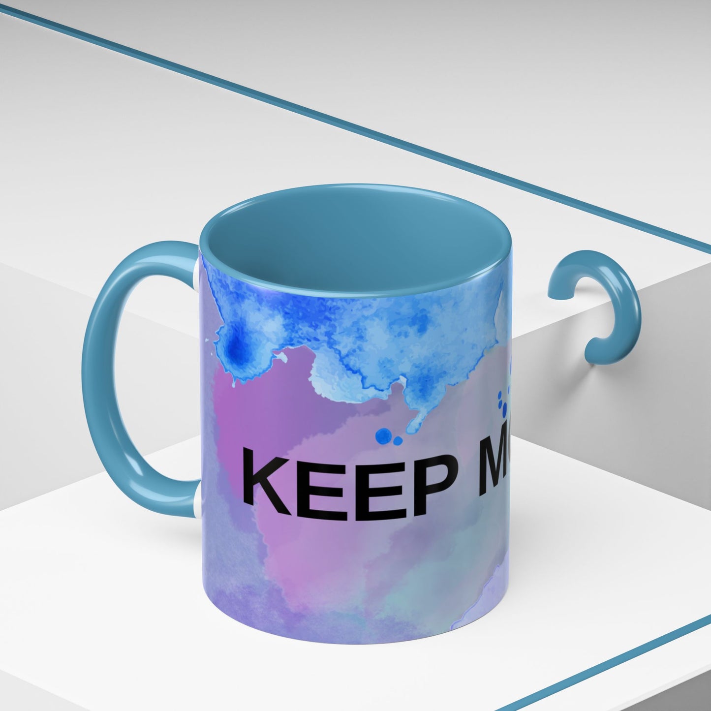 Mug - Abstract Shapes and Calming Colors - Inspirational Morning Coffee Cup