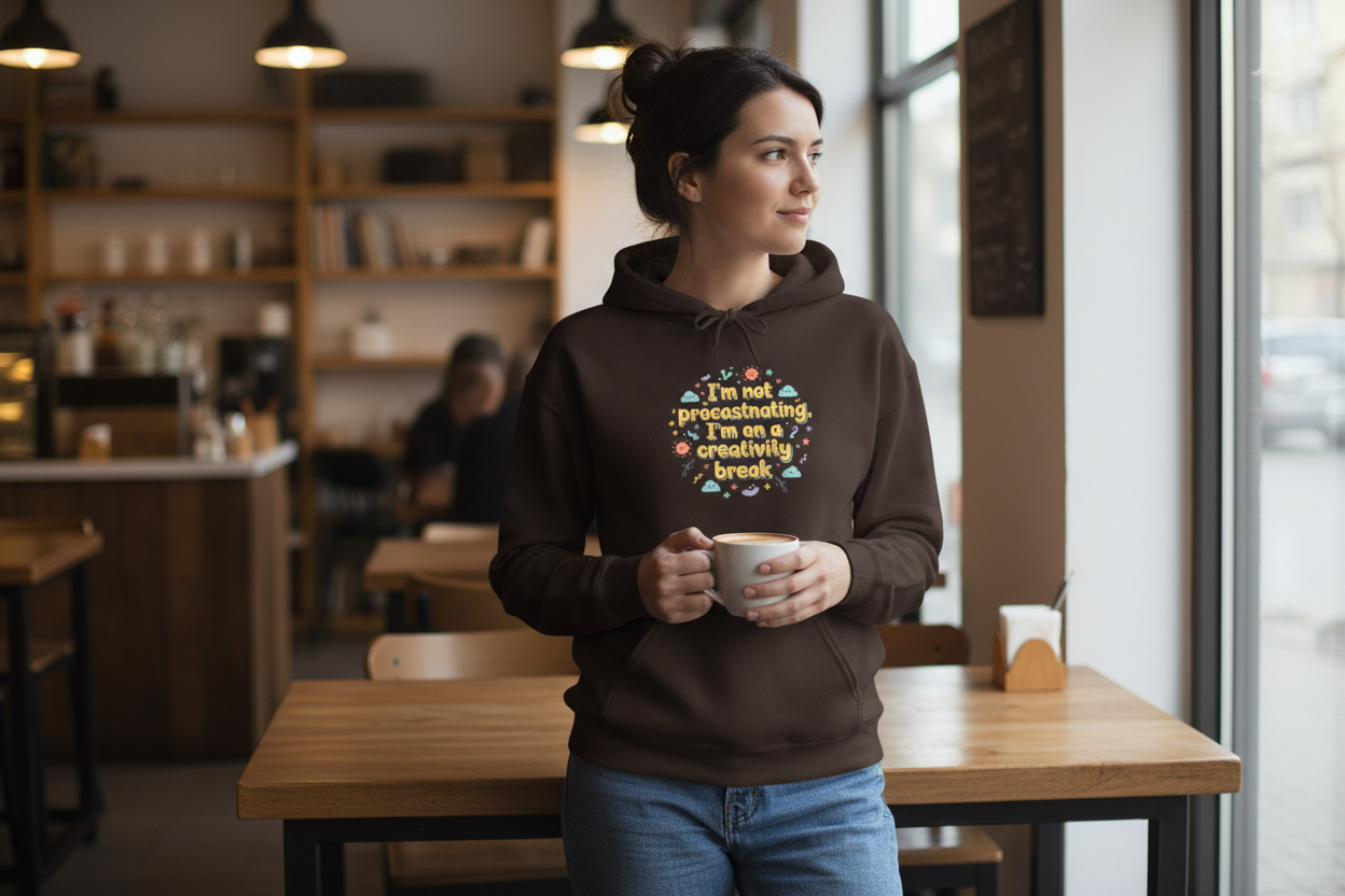 I'm Not Procrastinating Hoodie | Wholesome Sarcasm, tongue-in-cheek humor