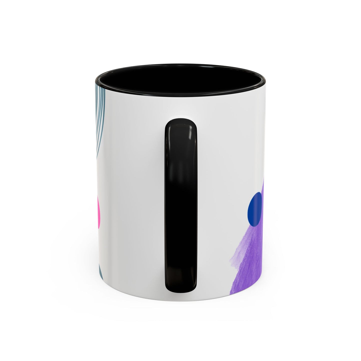 Mug - Abstract Digital Shapes Colorful Whimsical Minimalistic Design