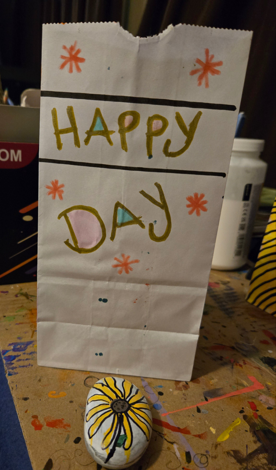Hand painted custom gift bags