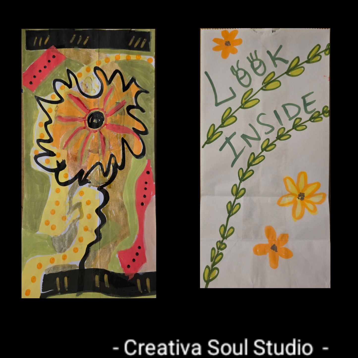 Hand painted custom gift bags