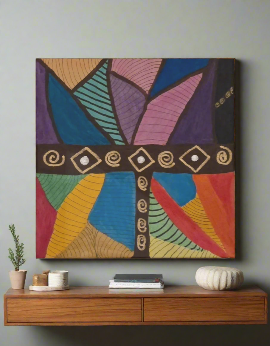 Tribal Bloom 10x10