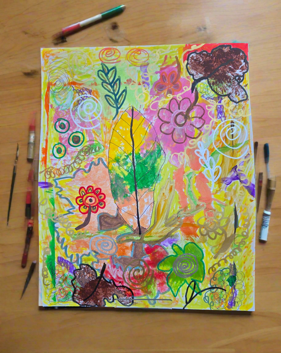 Summer Mosaic, original 11x14