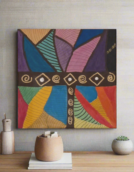Tribal Bloom 10x10