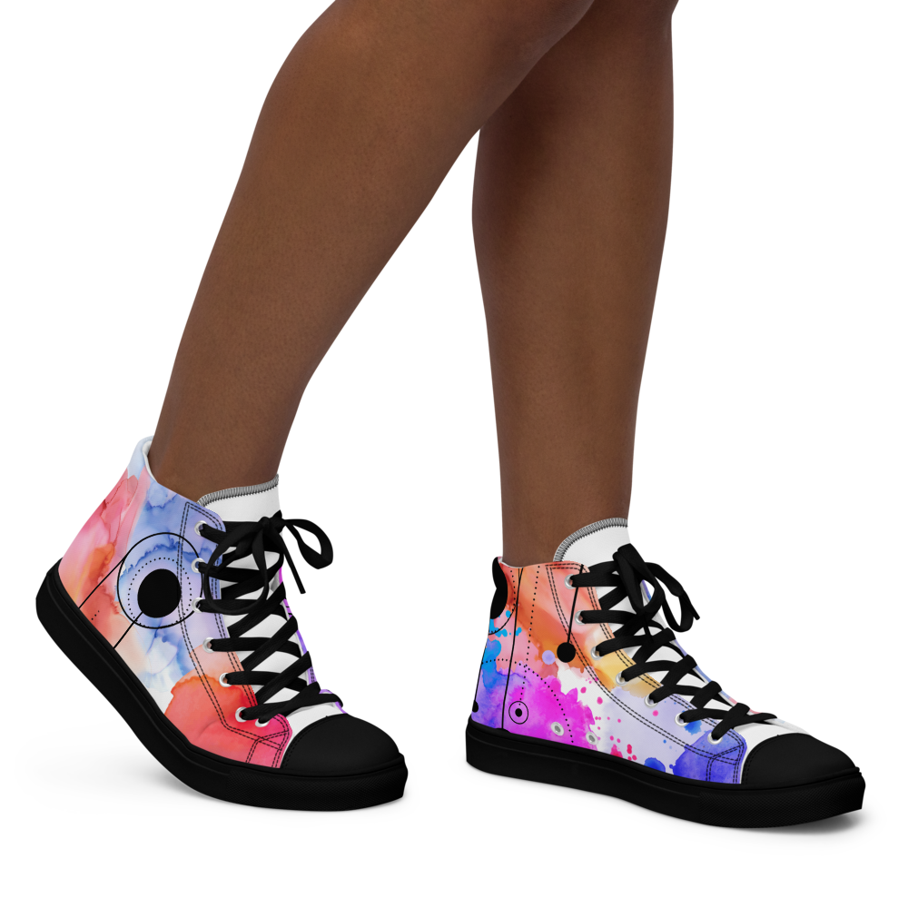 Women’s high top canvas shoes